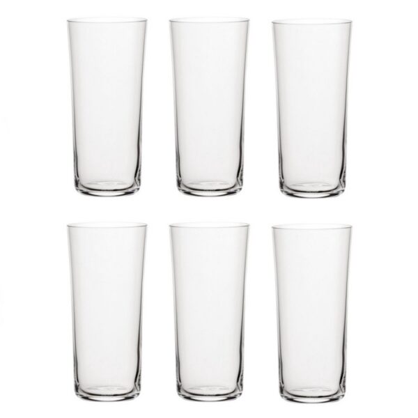 Pasabahce Nude - Longdrinkglas - Savage kristalglas - 33 cl - Transparant glas - Glazenset - 6 stuks