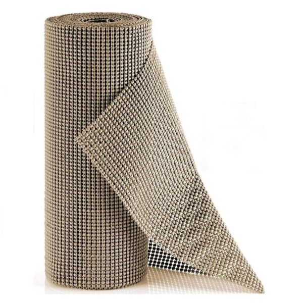 SWILIX ® Antislipmat voor Kasten en Lades, Douchemat - Badkamermat - Badmat, Dienblad, Vloer - 4 meter Rol - Anti Slip Mat - 400 x 30 cm - Beige