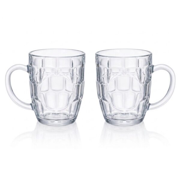 Kitchen & Go | Bierglazen - Bierpullen - transparant glas - 2x stuks - 510 ml - Cadeau - Vaderdag